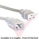 C19 to C20 'P-Lock' Power Cable White