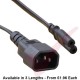 C7 Figure of 8 to C14 High Grade H05VV-F Power Cable Black