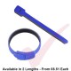 Blue Hook & Loop Velcro Cable Ties 20 Pack