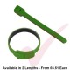 Green Hook & Loop Velcro Cable Ties 20 Pack