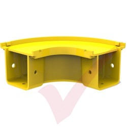 HellermannTyton GigaDuct 50mm 90° Horizontal Elbow With Cover