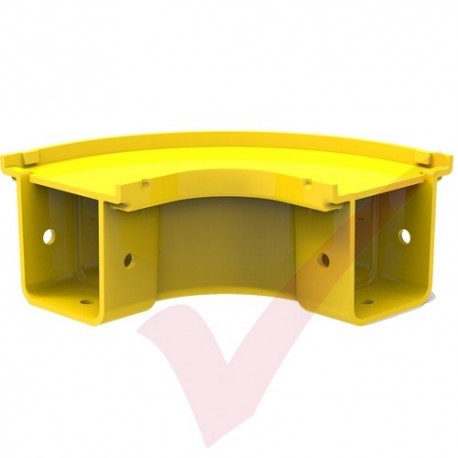 HellermannTyton GigaDuct 50mm 90° Horizontal Elbow With Cover