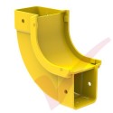 HellermannTyton GigaDuct 50mm 90° Vertical Up Inside Elbow With Cove