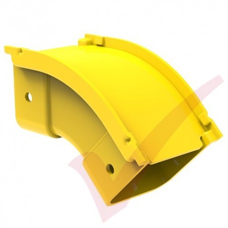 HellermannTyton GigaDuct 50mm 45° Vertical Up Outside Elbow With Cover