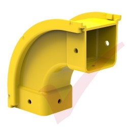 HellermannTyton GigaDuct 50mm 90° Vertical Up Outside Elbow With Cover