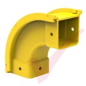 HellermannTyton GigaDuct 50mm 90° Vertical Up Outside Elbow With Cover