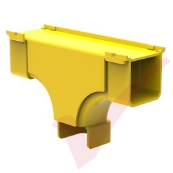 HellermannTyton GigaDuct 50mm Vertical T-Junction With Cover