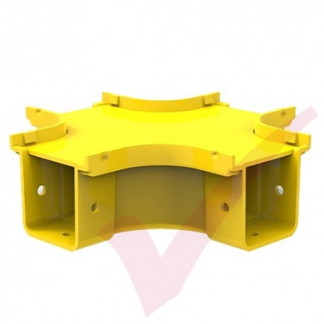 HellermannTyton GigaDuct 50mm Intersection With Cover