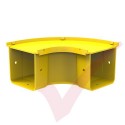 HellermannTyton GigaDuct 100mm 90° Horizontal Elbow With Cover