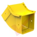 HellermannTyton GigaDuct 100mm 45° Vertical Up Inside Elbow With Cove