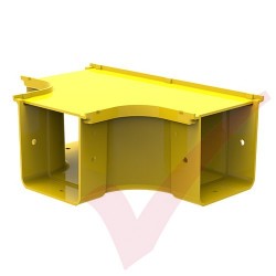 HellermannTyton GigaDuct 100mm Horizontal T-Junction With Cover