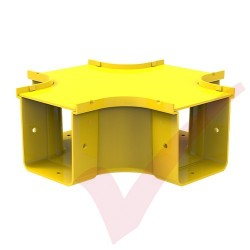 HellermannTyton GigaDuct 100mm Intersection With Cover