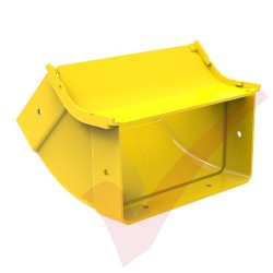 HellermannTyton GigaDuct 200mm 45° Vertical Up Inside Elbow With Cove