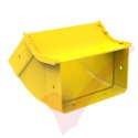 HellermannTyton GigaDuct 200mm 45° Vertical Up Inside Elbow With Cove