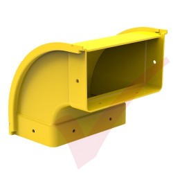 HellermannTyton GigaDuct 200mm 90° Vertical Up Outside Elbow With Cover