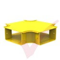 HellermannTyton GigaDuct 200mm Intersection With Cover