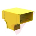 HellermannTyton GigaDuct 200mm to 100mm Reducer Vertical T-Junction With Cover