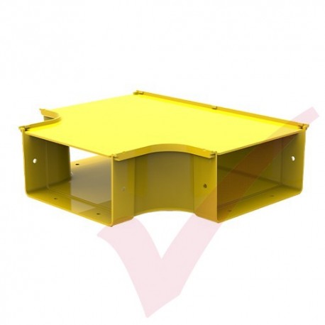 HellermannTyton GigaDuct 200mm x 100mm Horizontal T-Junction With Cover