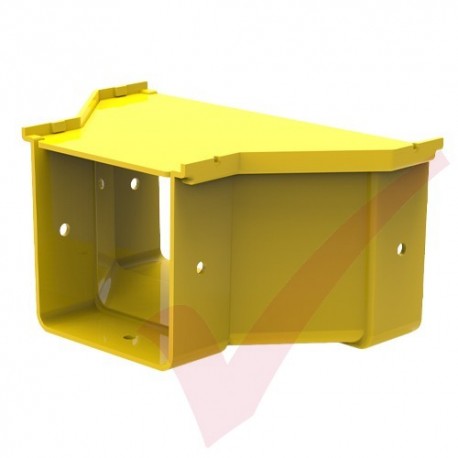 HellermannTyton GigaDuct 200mm x 100mm Reducer With Cover