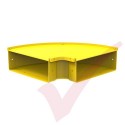 HellermannTyton GigaDuct 300mm 90° Horizontal Elbow With Cover