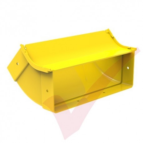 HellermannTyton GigaDuct 300mm 45° Vertical Up Inside Elbow With Cove