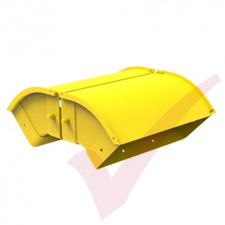 HellermannTyton GigaDuct 300mm 90° Vertical Up Outside Elbow With Cover