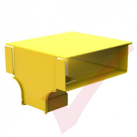 HellermannTyton GigaDuct 300mm to 200mm Reducer Vertical T-Junction With Cover