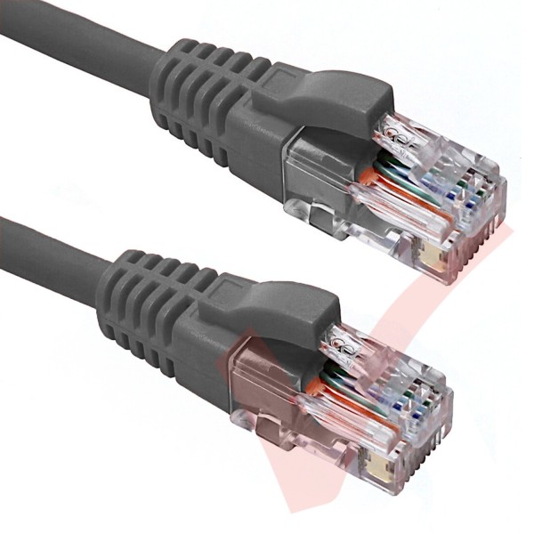 Excel Cat5e Patch Cables RJ45 UTP LSZH Snagless Booted Grey