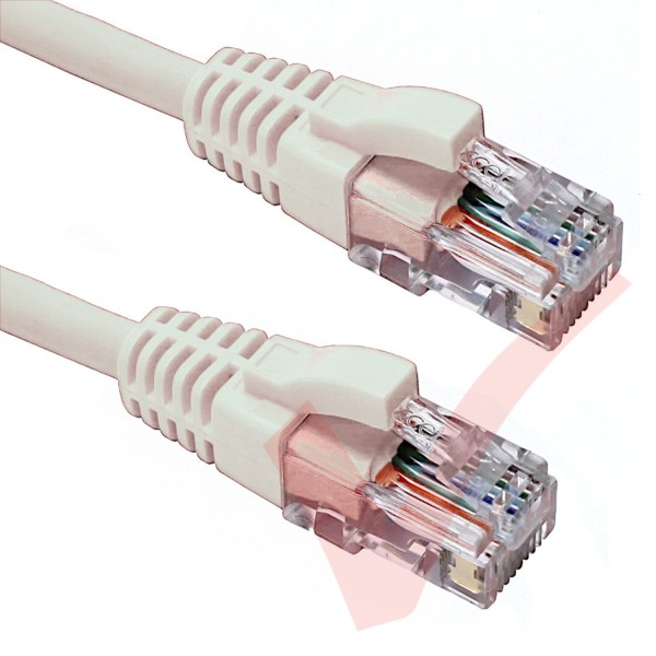 Excel Cat5e Patch Cables RJ45 UTP LSZH Snagless Booted White