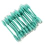 24 Pack of 15cm (6-inch) in Green - Cat5e High Grade 125MHz 24AWG LSZH Patch Cables for 1U Patching