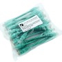 Short Green 15cm Cat5e LSZH Patch Cables for 1U Patching 24Pk