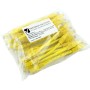 Short Yellow 15cm Cat5e LSZH Patch Cables for 1U Patching 24Pk