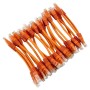 24 Pack of 15cm (6-inch) in Orange - Cat5e High Grade 125MHz 24AWG LSZH Patch Lead for 1U Patching
