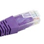 Short Purple 15cm Cat5e LSZH Patch Cables for 1U Patching 24Pk