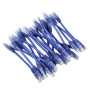 24 Pack of 20cm (8-inch) in Blue - Cat5e High Grade 125MHz 24AWG LSZH Patch Lead for 2U Patching