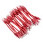 24 Pack of 20cm (8-inch) in Red - Cat5e High Grade 125MHz 24AWG LSZH Patch Lead for 2U Patching