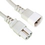 C14 to C15 HOT Condition Power Extension Cables White