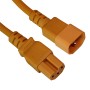C14 to C15 HOT Condition Power Extension Cables Orange