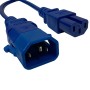 C15 to C14 'P-Lock' Power Cable Blue