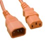C13 to C14 High Grade H05VV-F Power Cable Orange