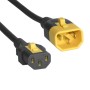 C13 to C14 'V-Lock' Power Cable Black