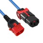 C13 Locking to C14 Locking Power Cable Blue