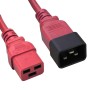 C19 to C20 High Grade H05VV-F 16A Power Cables Red