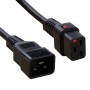 C19 Locking to C20 High Grade H05VV-F 16A Power Cables Black