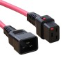 C19 Locking to C20 High Grade H05VV-F 16A Power Cables Red