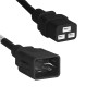 C19 to C20 'P-Lock' Power Cable Black