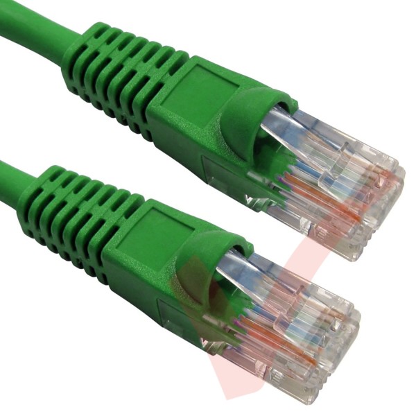 Cat5e Patch Cables Premium RJ45 UTP LSZH Bubble Booted Green