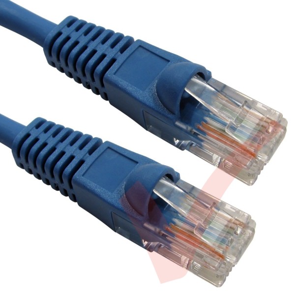 Cat5e Patch Cables Premium RJ45 UTP LSZH Bubble Booted Blue