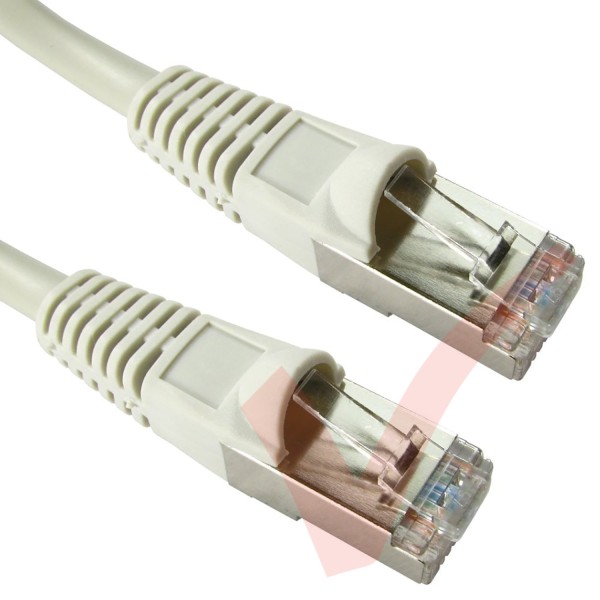 Cat5e Patch Cables Enhanced RJ45 F/UTP PVC Bubble Booted Grey