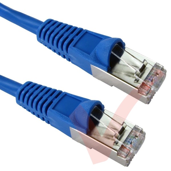 Cat5e Patch Cables Enhanced RJ45 F/UTP PVC Bubble Booted Blue